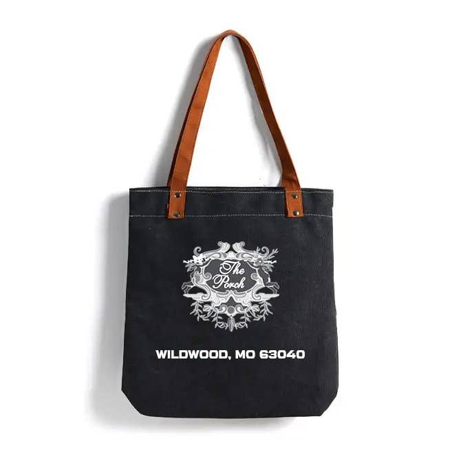 H-H - Wholesale Draagtas - Dames - Canvas draagtas met PU leren handvat (189TV/HH)2