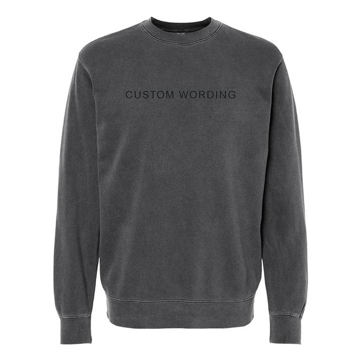 Jupmode - Wholesale Graphic Sweatshirt - Unisex - Custom Embroidered Tone on Tone Sweatshirt4