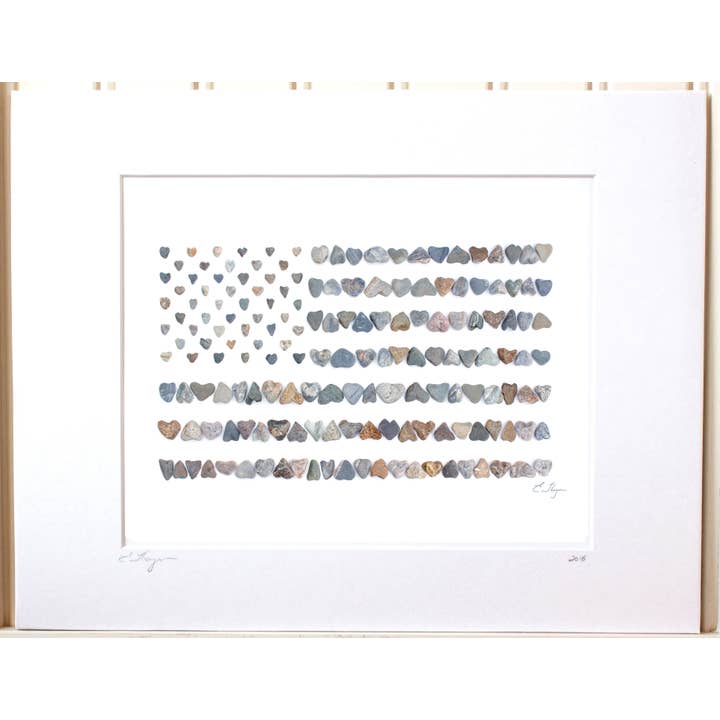 Patriottische kunst | Kunstdruk met Amerikaanse vlag voor wholesale door Love Rocks Me®