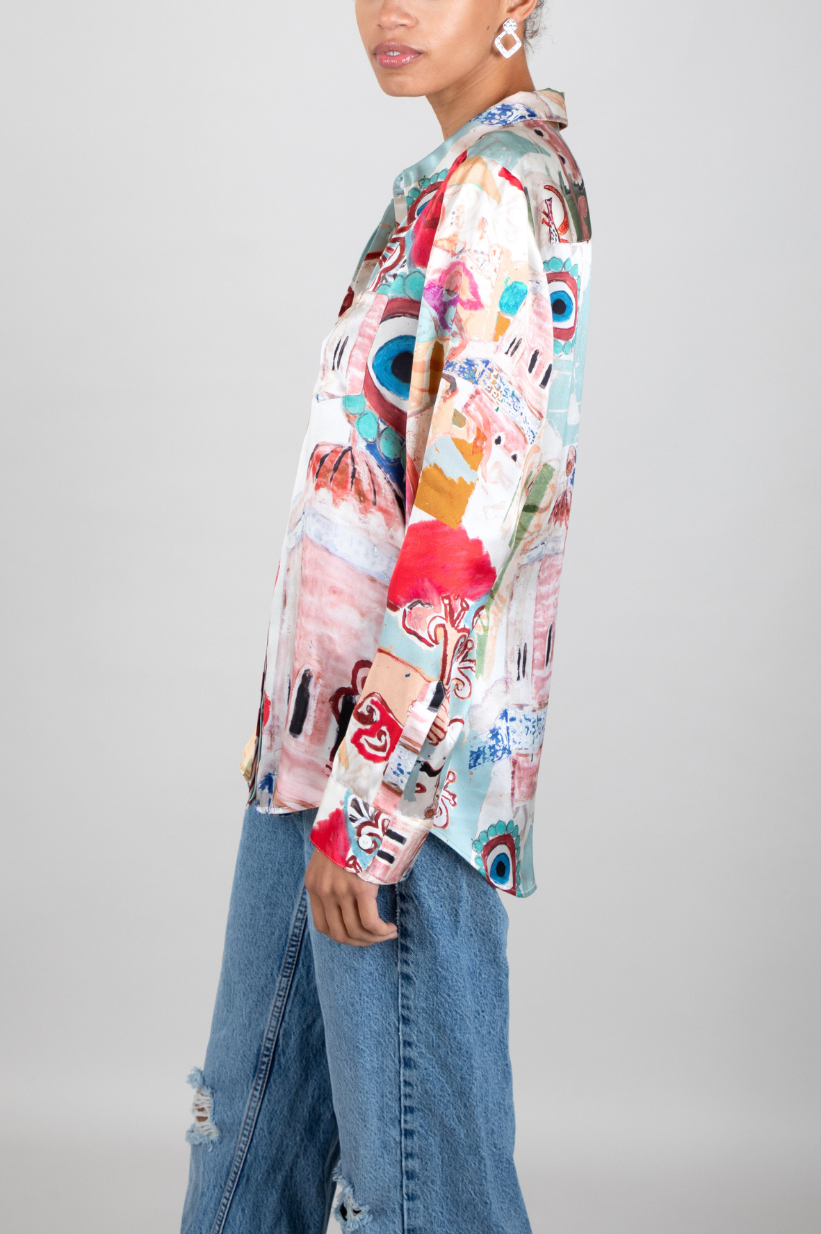 Jessica Russell Flint – wholesale Buttoned-down shirt – Women's – Classic Shirt / "Penelope"2