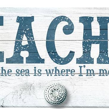 Coastal: Pallet Art: Beach-A Place By the Sea for wholesale by Mad Style