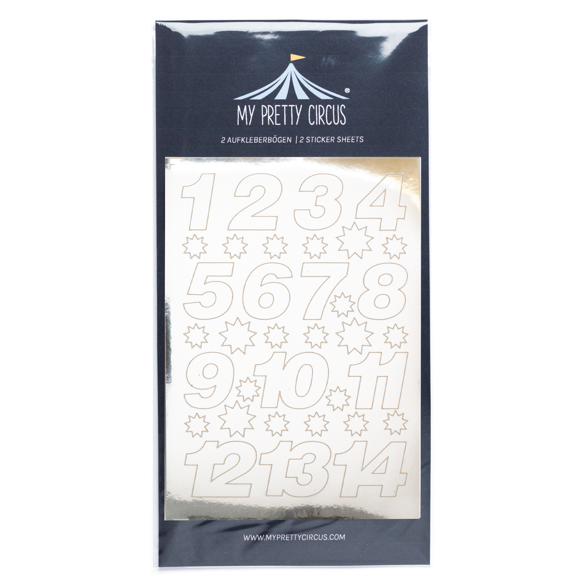My Pretty Circus – Engroshandel Adventskalender – Adventskalender nummerskilte – sølv1