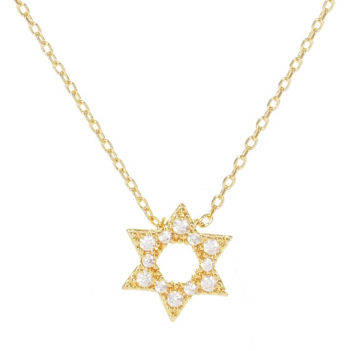 Halskette David Star, vergoldet für den Großhandel von OHBOOBA DESIGN