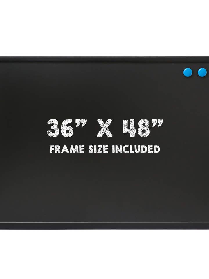 36x48 Magnetic Chalkboard - Black Frame for wholesale by Homegrown Garden