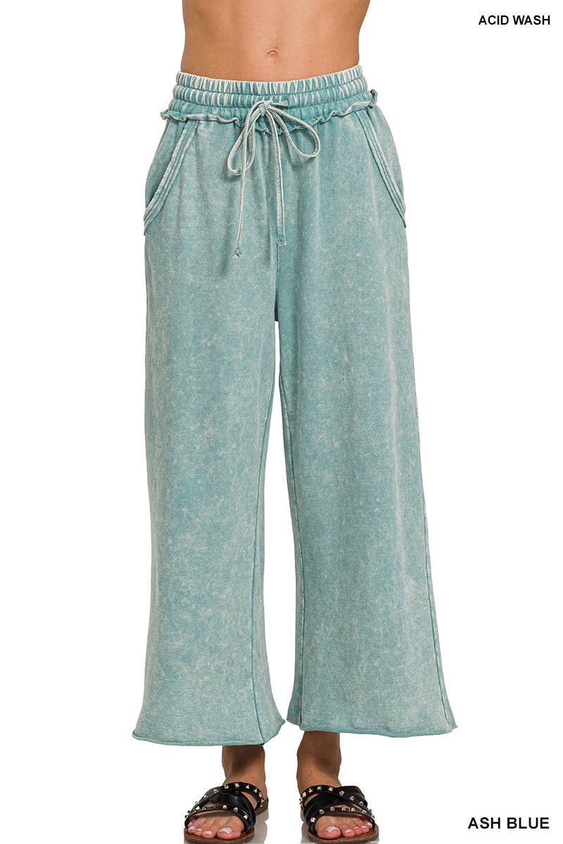 42POPS - Wholesale Pants - Women's - `.Acid wash French terry Pants w/ pockets0