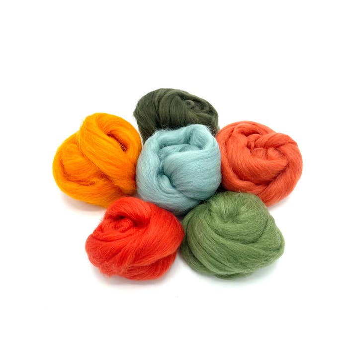 Feather Felts – wholesale Craft supplies – Autumn Forest - Wool Bundle2