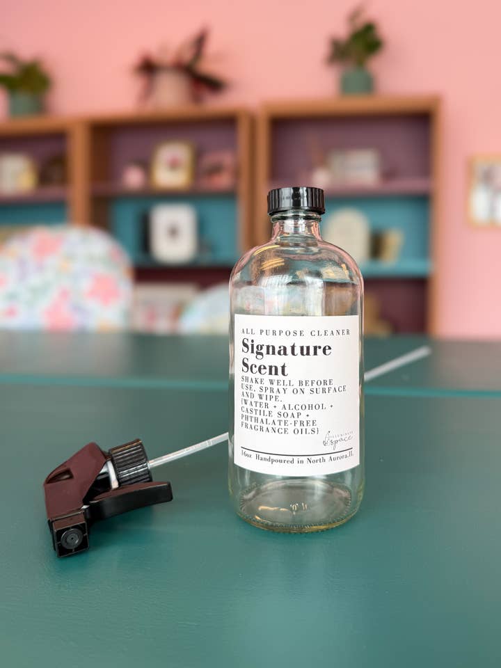 Refillable Glass Cleaner Bottle – Pre-Labeled Empty Bottle for wholesale by Illuminate Space