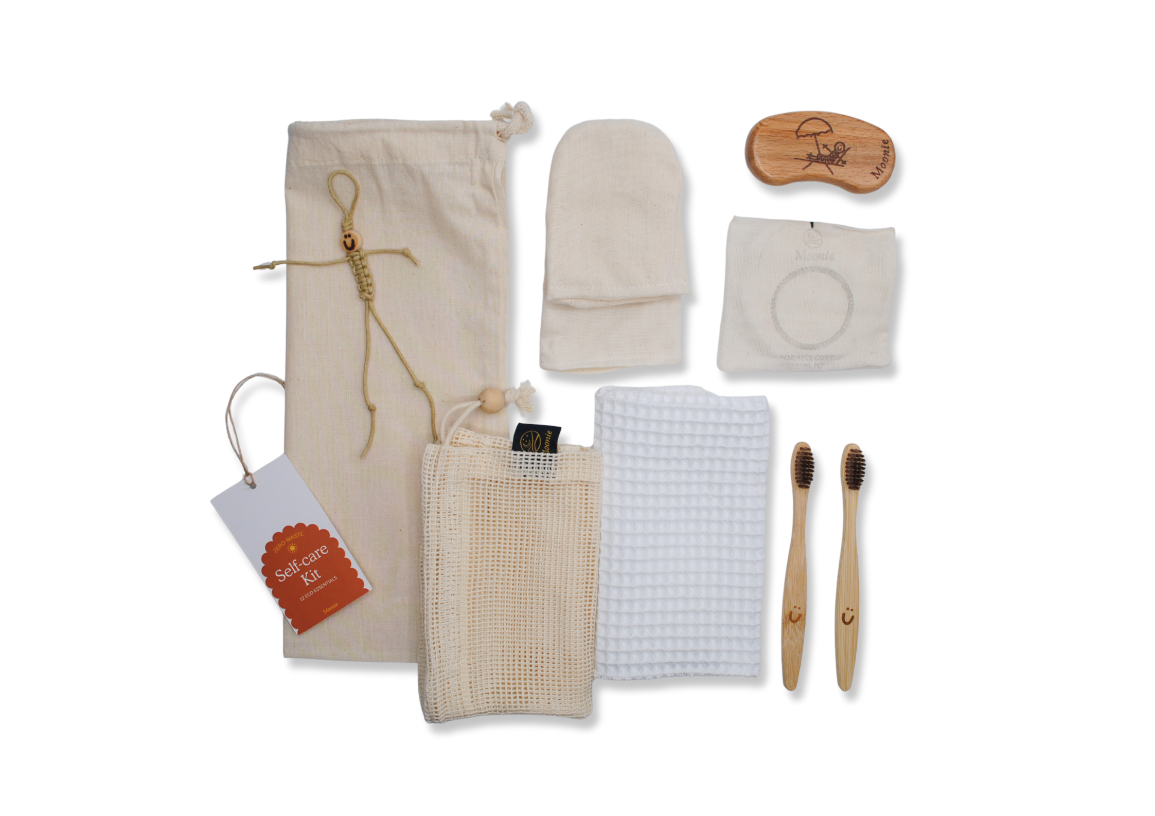 Moonie Eco Friendly Products – wholesale Gift bag set/pack – Zero-waste Self-care Gift Set - Reusable Eco Christmas Kit2
