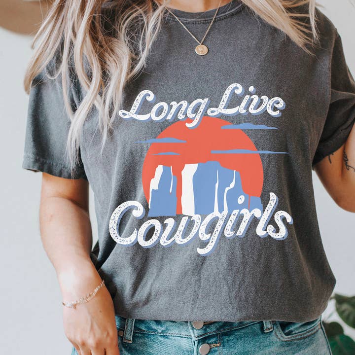 Long Live Cowgirls Horizon Crew Neck Sweatshirt for wholesale by Portland and Peel