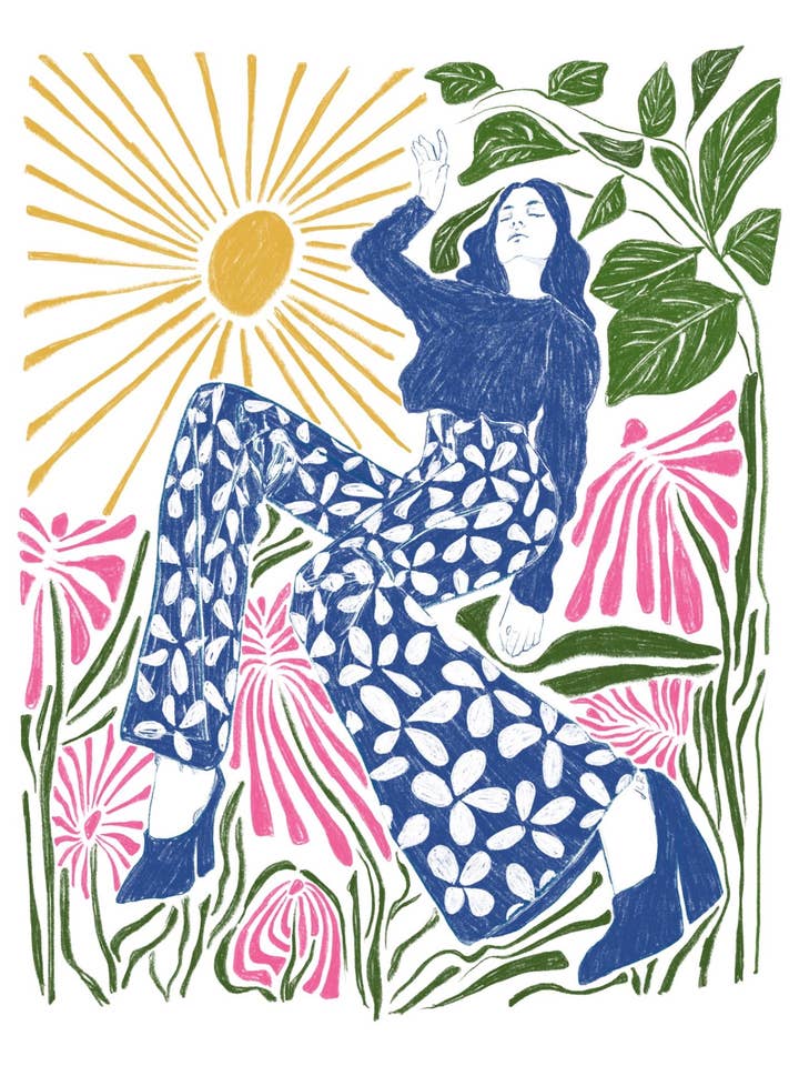 Jenny Liz Rome's Gloria Print for wholesale by Peach & Clementine - Curated Print Collection