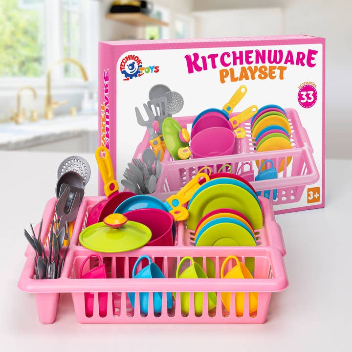 TECHNOK Kitchenware Playset - Dish Drainer Set (33 Pieces) for wholesale by Fainotoys