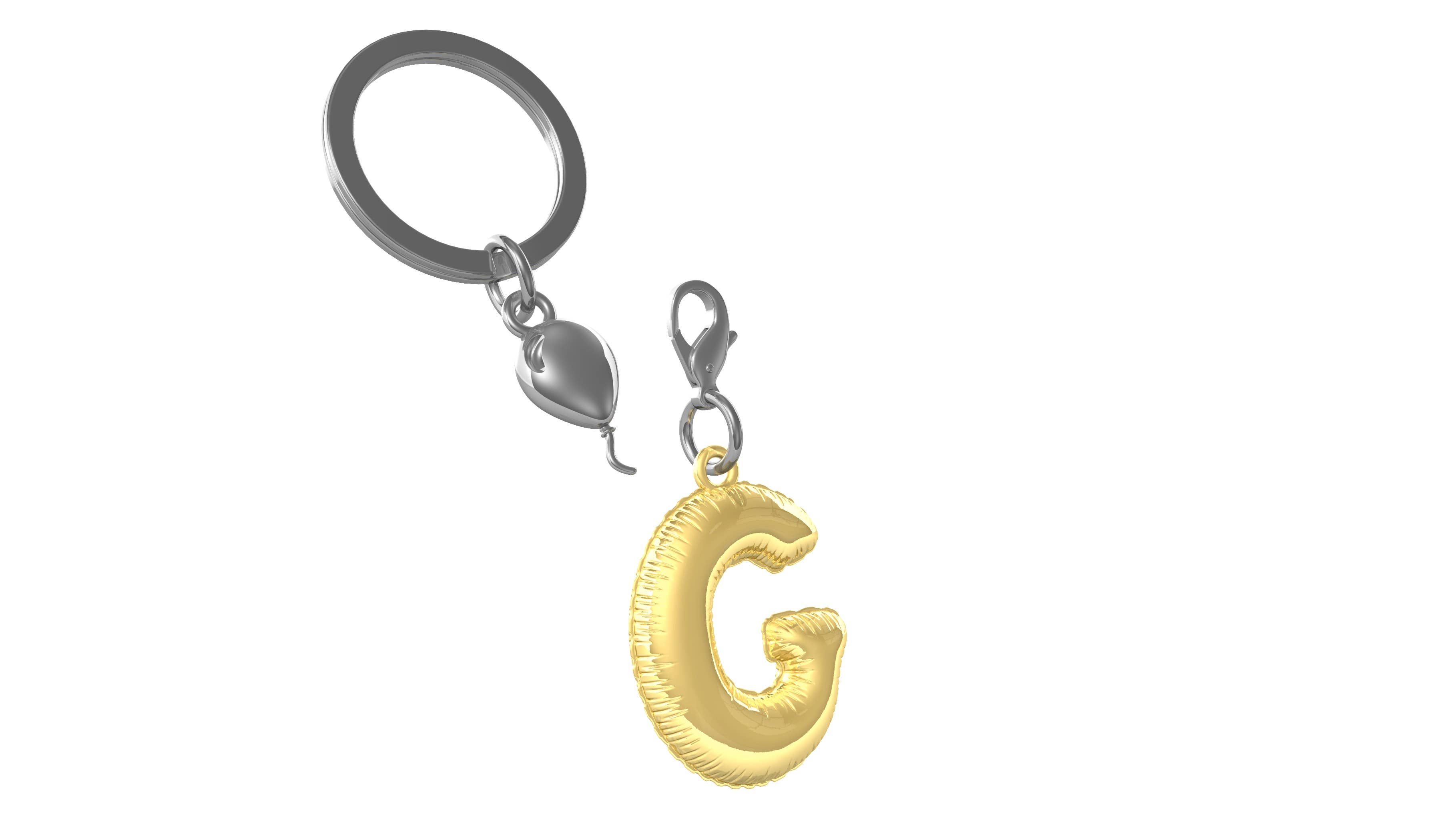 Anew International Corp. - Wholesale Keychain - Unisex - PARTY BALLOON LETTER "G" KEYRING2