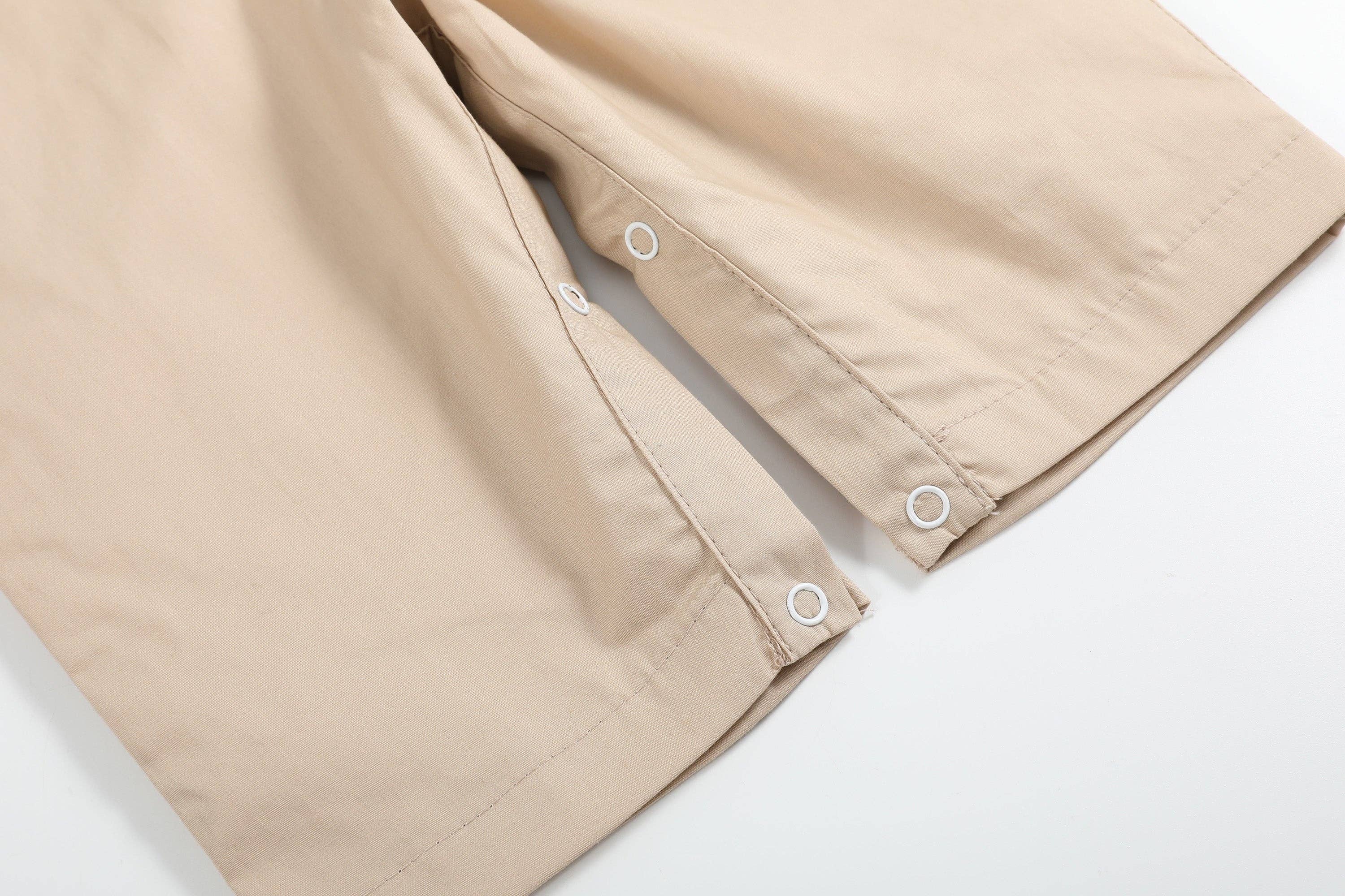 Lil Cactus - Wholesale Overalls - Baby - Light Brown Mallard Smocked Overalls5