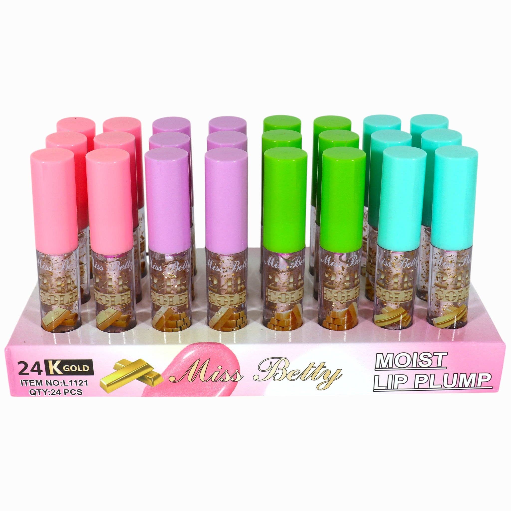 DIVERSE Miss Betty Gold i Läppglans LC1121 (24ST) för wholesale på Faire7