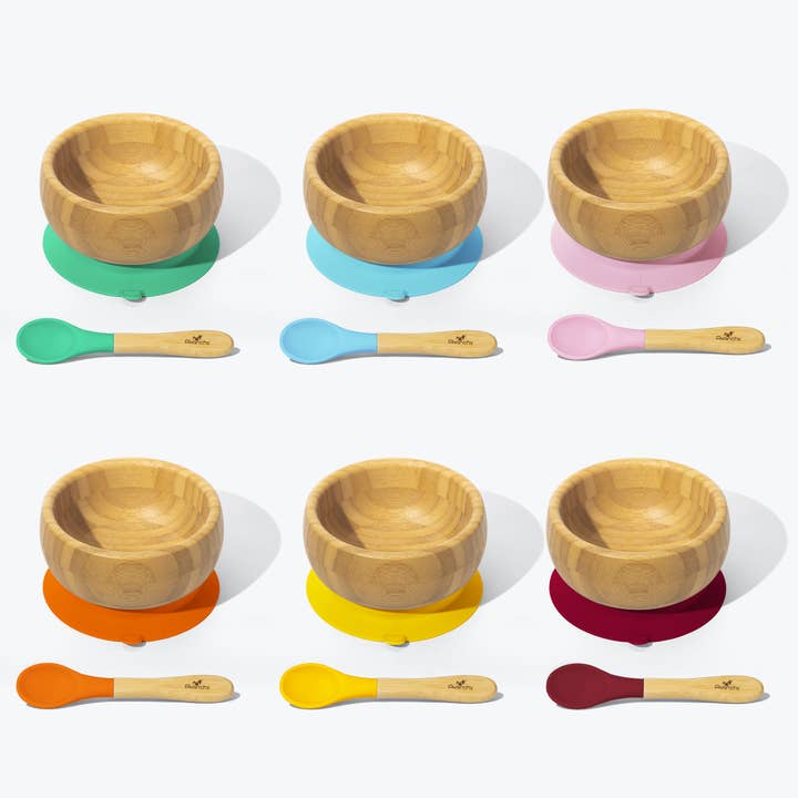 Avanchy - Wholesale Bowl - Kids & Baby - Avanchy Bamboo Baby Bowls 12 Assorted Case Pack