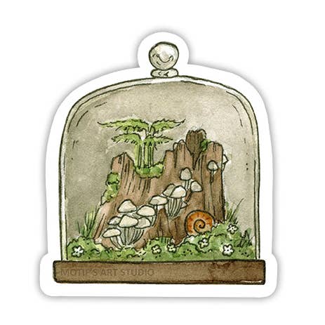 Autocollant pour terrarium Tree Stump pour la vente par Motif's Art Studio