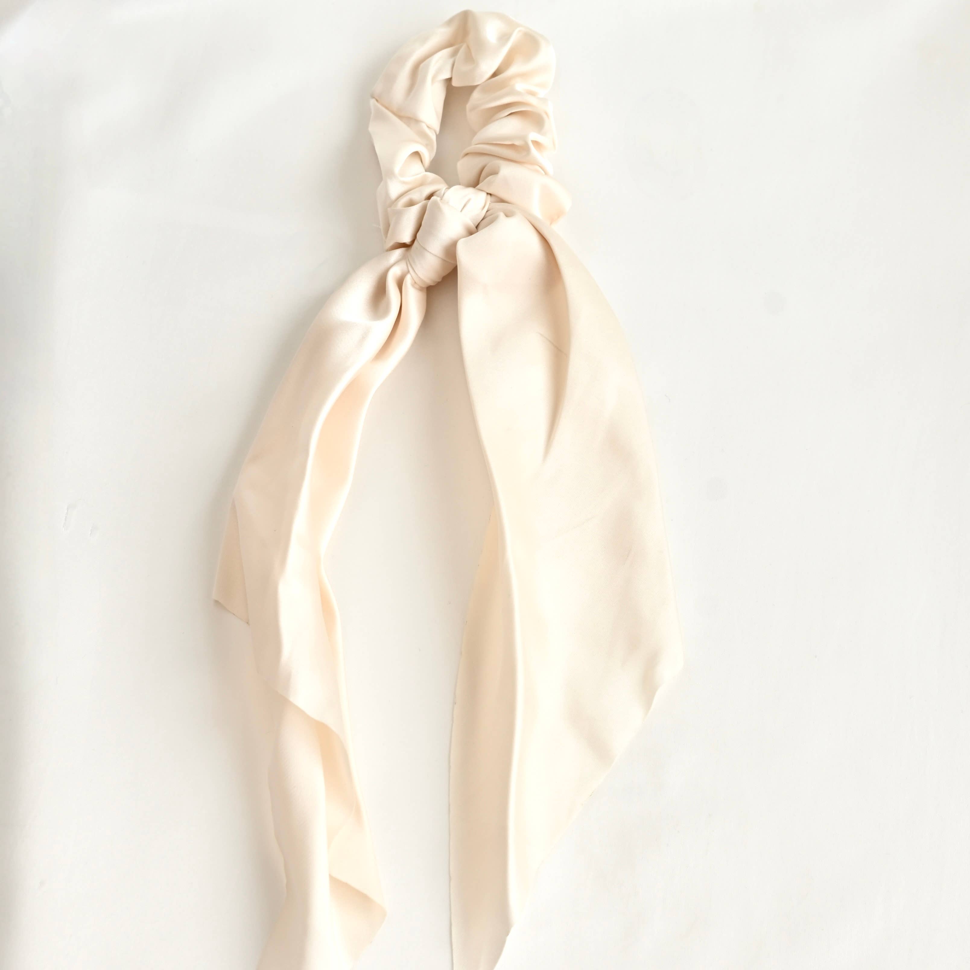 Blueyejewelry - Wholesale Hair Tie - Satin Bow Hair Tie - Satin Ruffled Ribbon Hair Tie 0