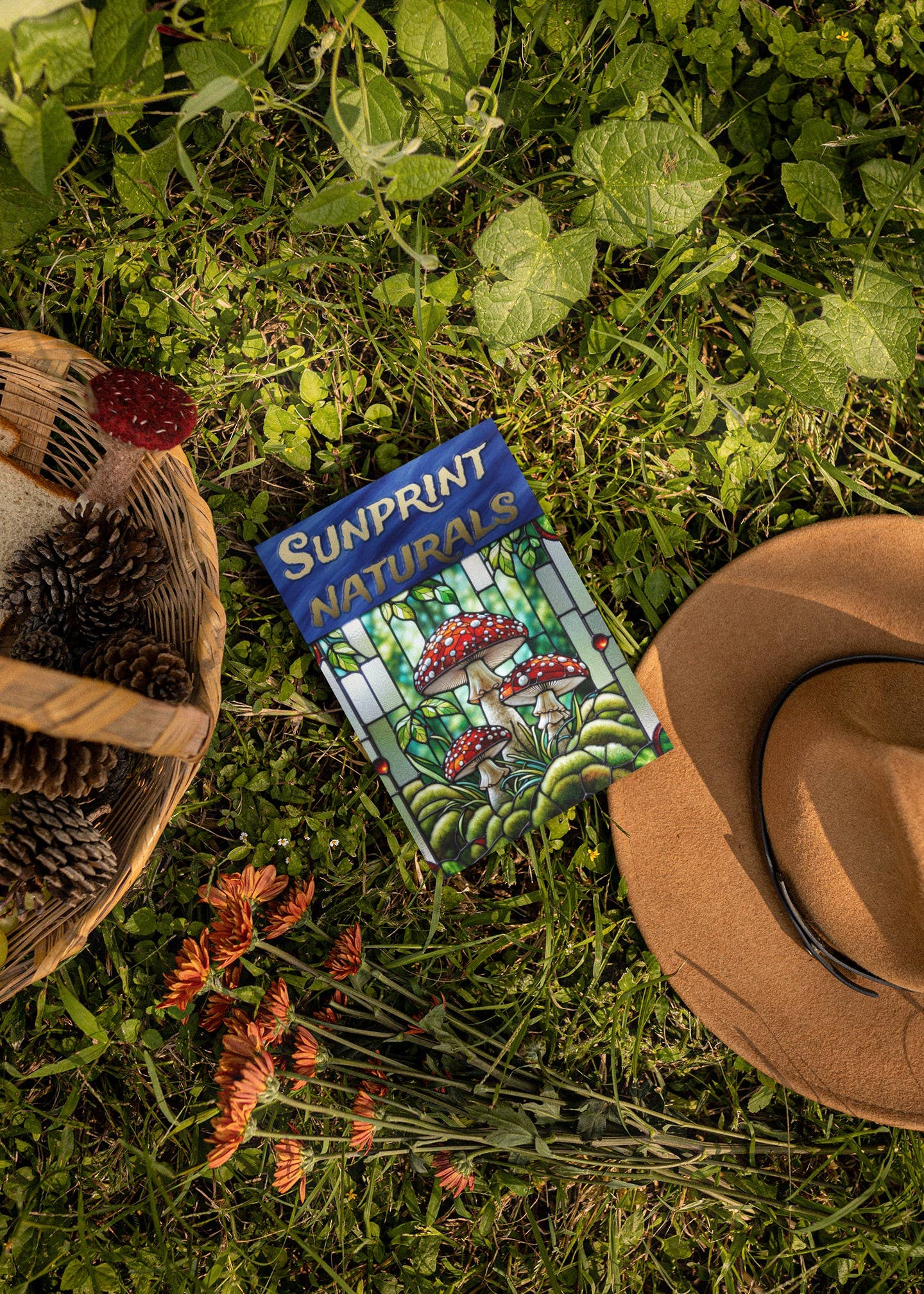 Cosmic Artware - Wholesale Suncatcher - Stained Glass Vinyl Window Cling, Forest Toadstools6