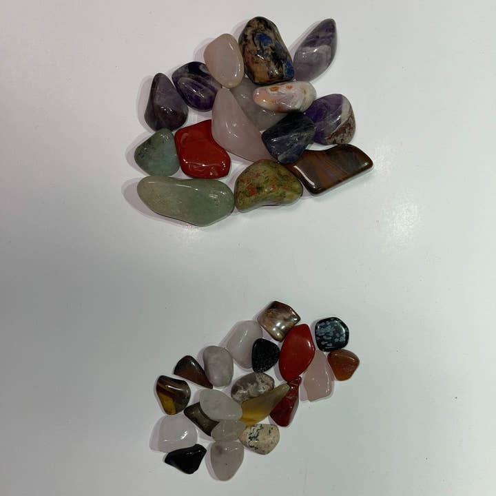 CaNatureLover - Wholesale Spiritual Stone/Crystal - Assorted Tumbled Stones 0.5 in and 1 in BIG from 2oz Wholesale Bulk Lot (Mixed Tumbled Stones,Assorted Tumbled Stones,Asorted gem stones)