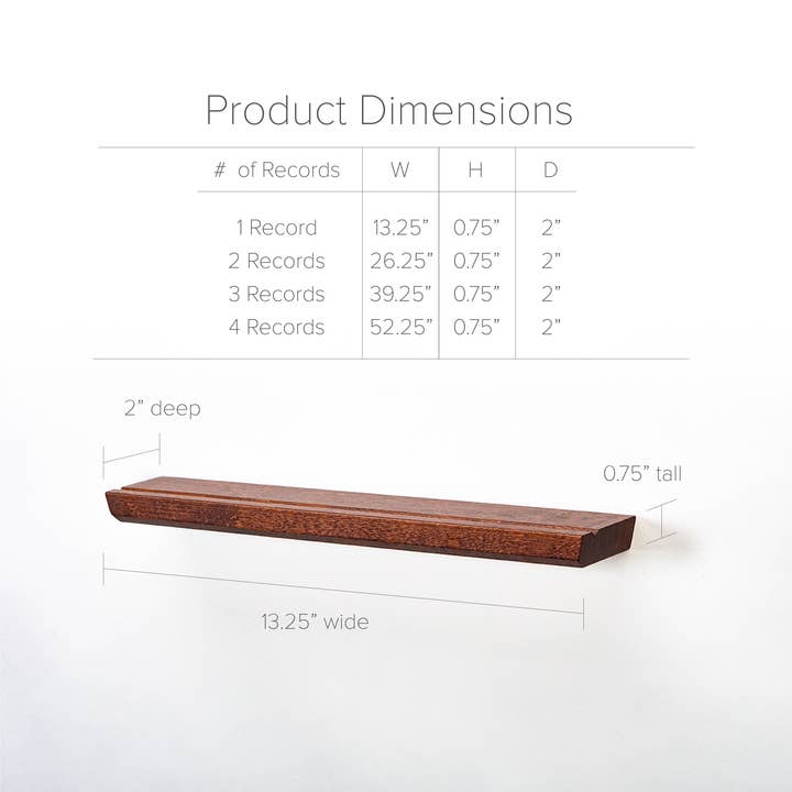 Well Made - Wholesale Wall Mounted Shelf - Vinyl Record Display Shelf - Single Records Only4