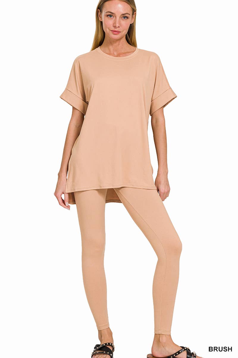 42POPS - Wholesale Lounge Set - Women's - Microfiber Soft Loungewear 2pc Set SI-2180914