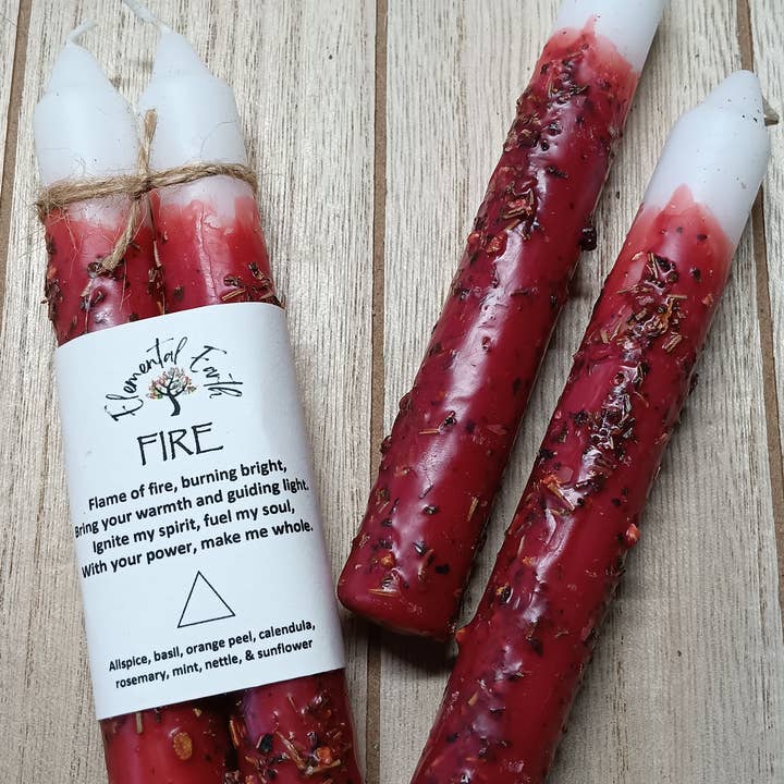 Elemental Earth Shop - Wholesale Tapered Candle/Candlestick - Fire elemental ritual candles2