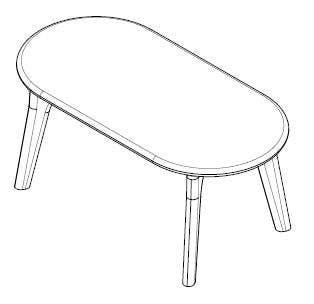 KHEM Studios - Wholesale Coffee Table - Coffee Table Modern Hardwood – Handmade in NY18