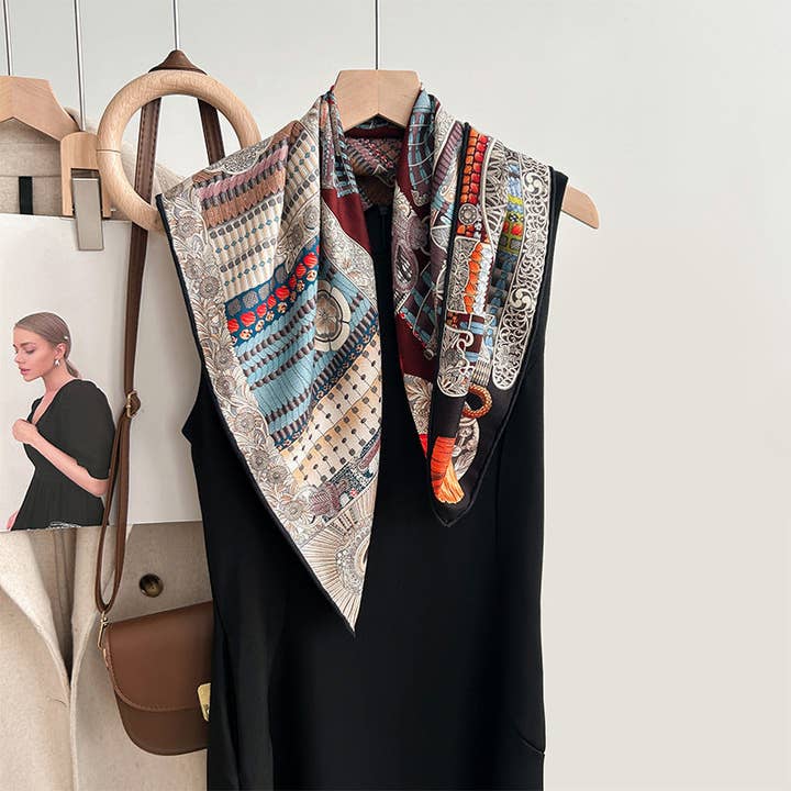 Marayn - Wholesale Scarf - Women's - Luxury Silk Wool Scarf Chic Style 202531