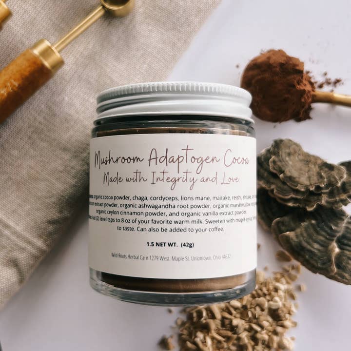 Wild Roots Herbal Care - Wholesale Hot Cocoa Mix/Kit - Mushroom and Adaptogen Cocoa