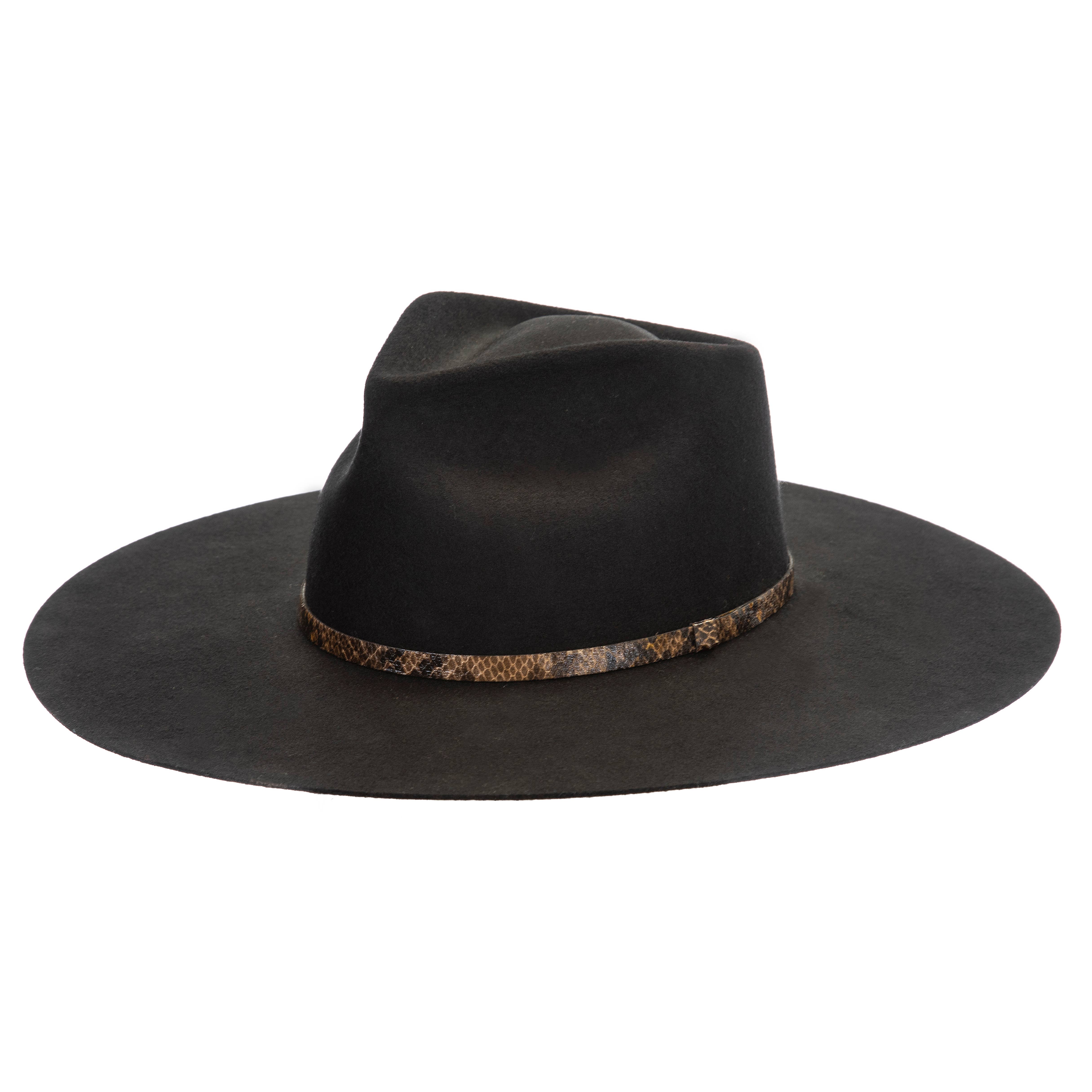 Giovannio - Wholesale Fedora - Women's - Colby XL Flat Wide Brim Women's Fedora 100% Wool1