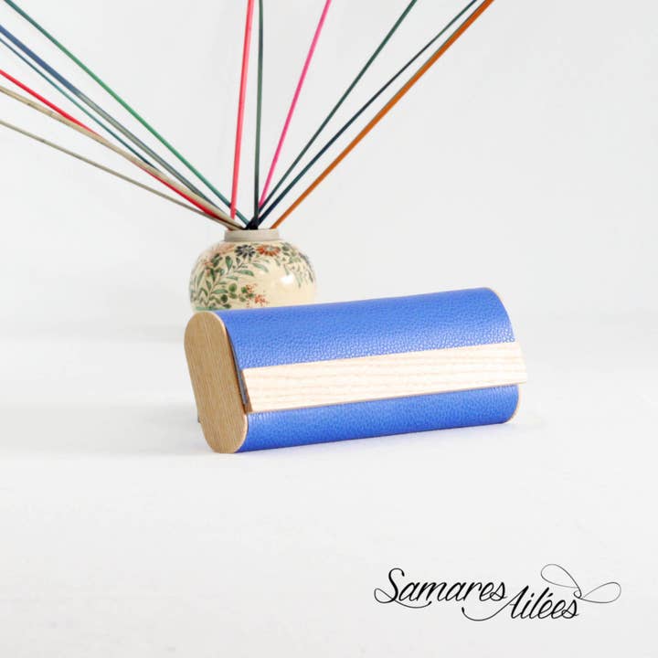 Samares Ailées - Wholesale Eyewear Cases & Holders - Unisex - “Marie” Wood and Leather Eyeglass Case2