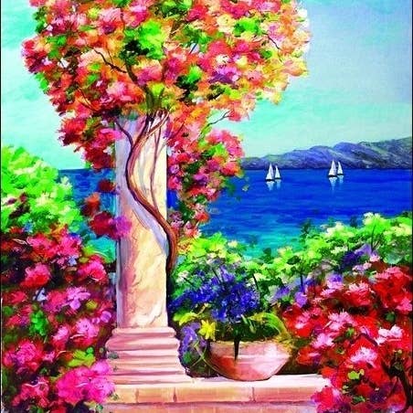 Giberna - Column With Flowers for wholesale by Migneco & Smith