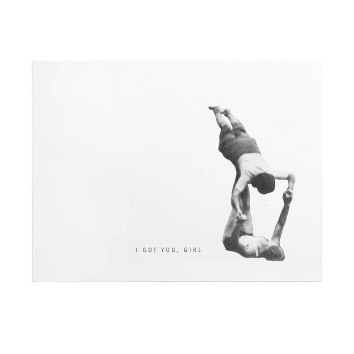 Gymnasts I Got You, Girl Card for wholesale by Embued Photophiles