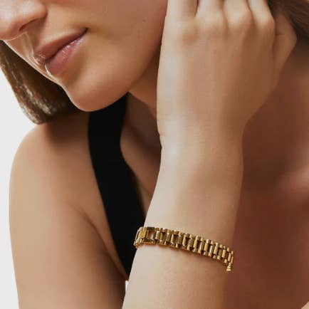 HoopLa - Wholesale Link & Chain Bracelet - Â Watch Band Link Bracelet, Bangle. Â Steel Rol-X