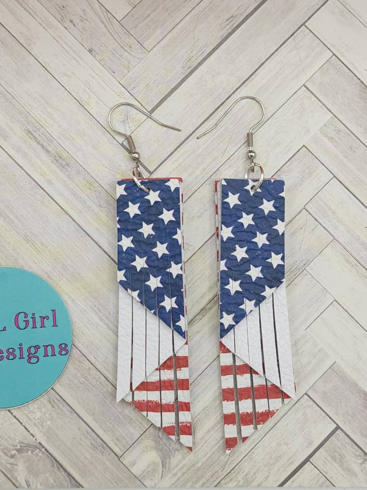 Frange funky à étoiles et rayures pour la vente par FL Girl Designs