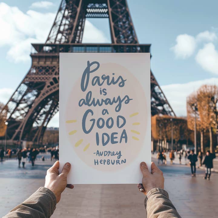 Paris Is Always A Good Idea Art Print 8x10 for wholesale by Abbie Ren Illustration