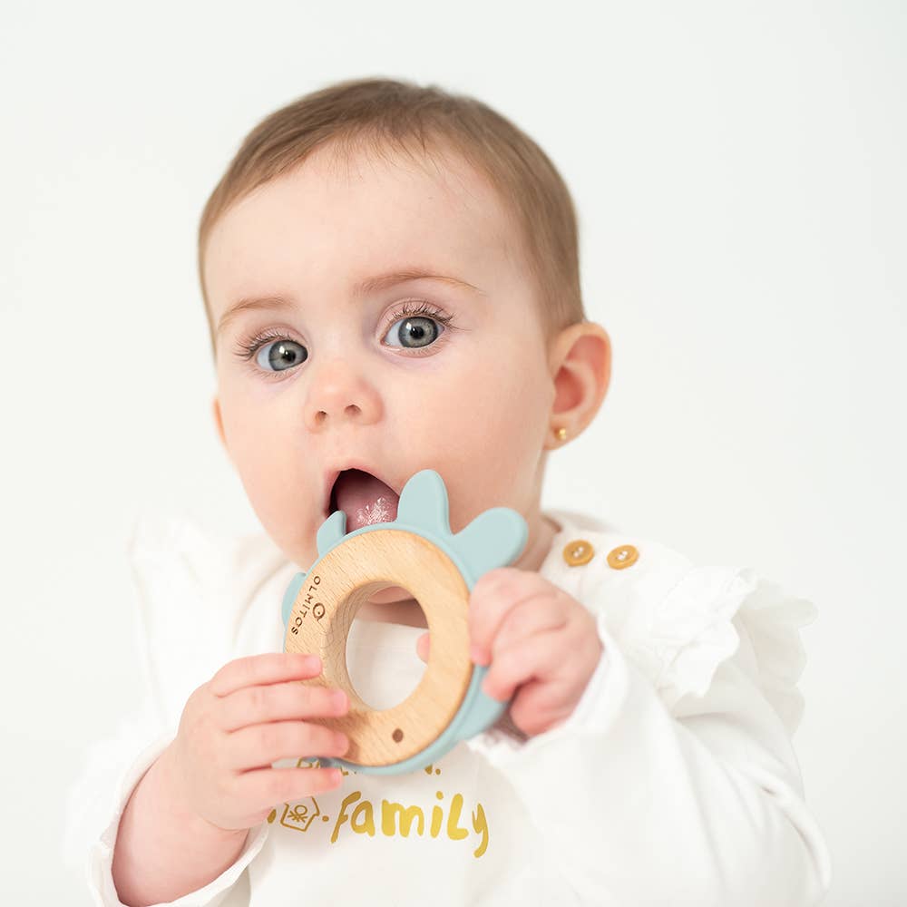 Olmitos S.A - Wholesale Teether (Not Clip-On) - Baby - SILICONE TEETHING RING AND BEECH WOOD6