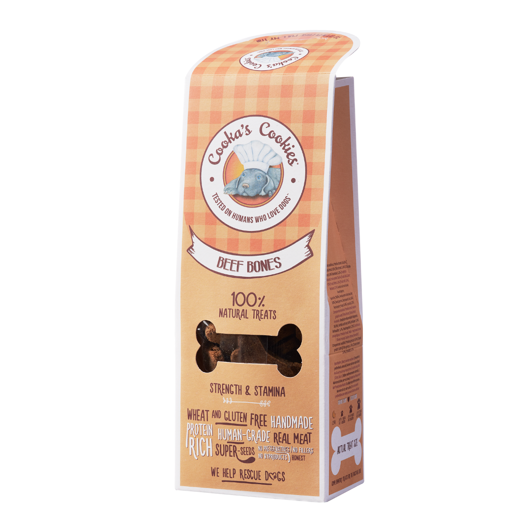 Belpharmed bv: Cooka's Cookies & Sensidog - Vendita all'ingrosso Snack - Cani - Beef Bones - Dolcetti naturali per cani1