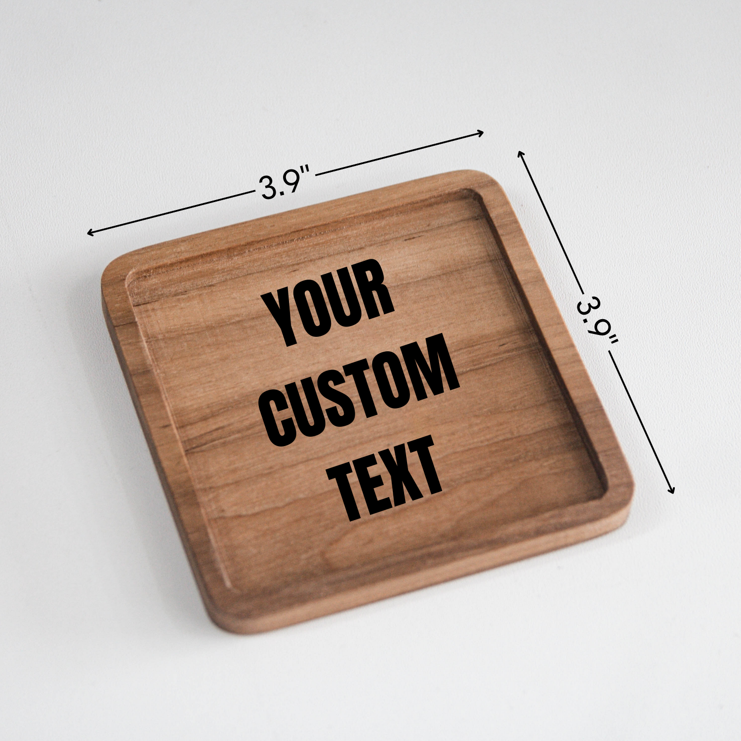 194 Craft House - Wholesale Coasters - Local City, State - Custom Walnut Wood Coasters - Home Gifts1