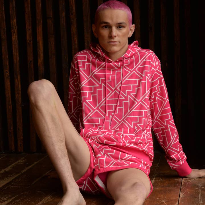 CTS Signature Pink Crown Hoodie for wholesale by Chris Turk Swim