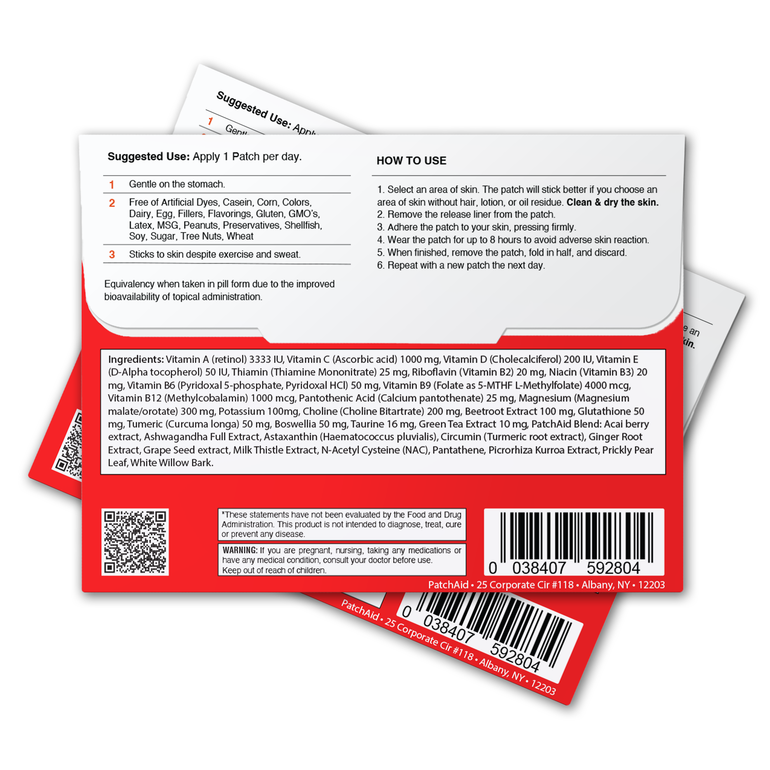 PatchAid – wholesale Oral supplement/vitamin – Hangover Plus Patch - Fast Recovery & Vitamin Support4