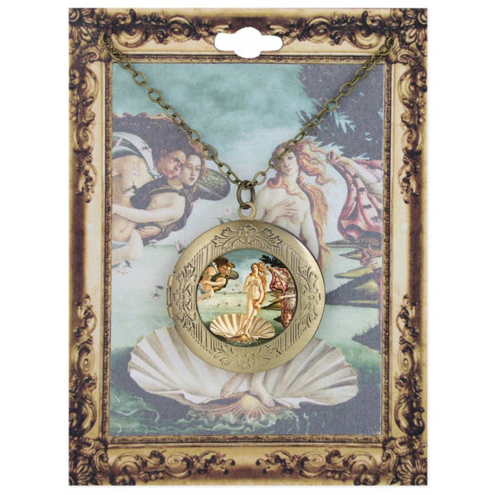 Venus Fine Art Gold Locket Necklace for wholesale by ZAD