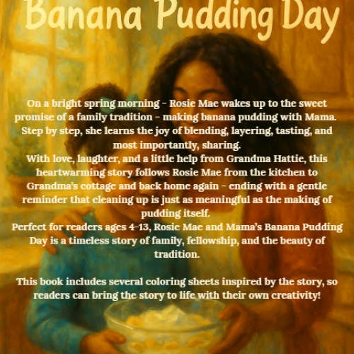 Bright Little Pages - Wholesale Book – Kids - Rosie Mae and Mama's Banana Pudding Day Book3