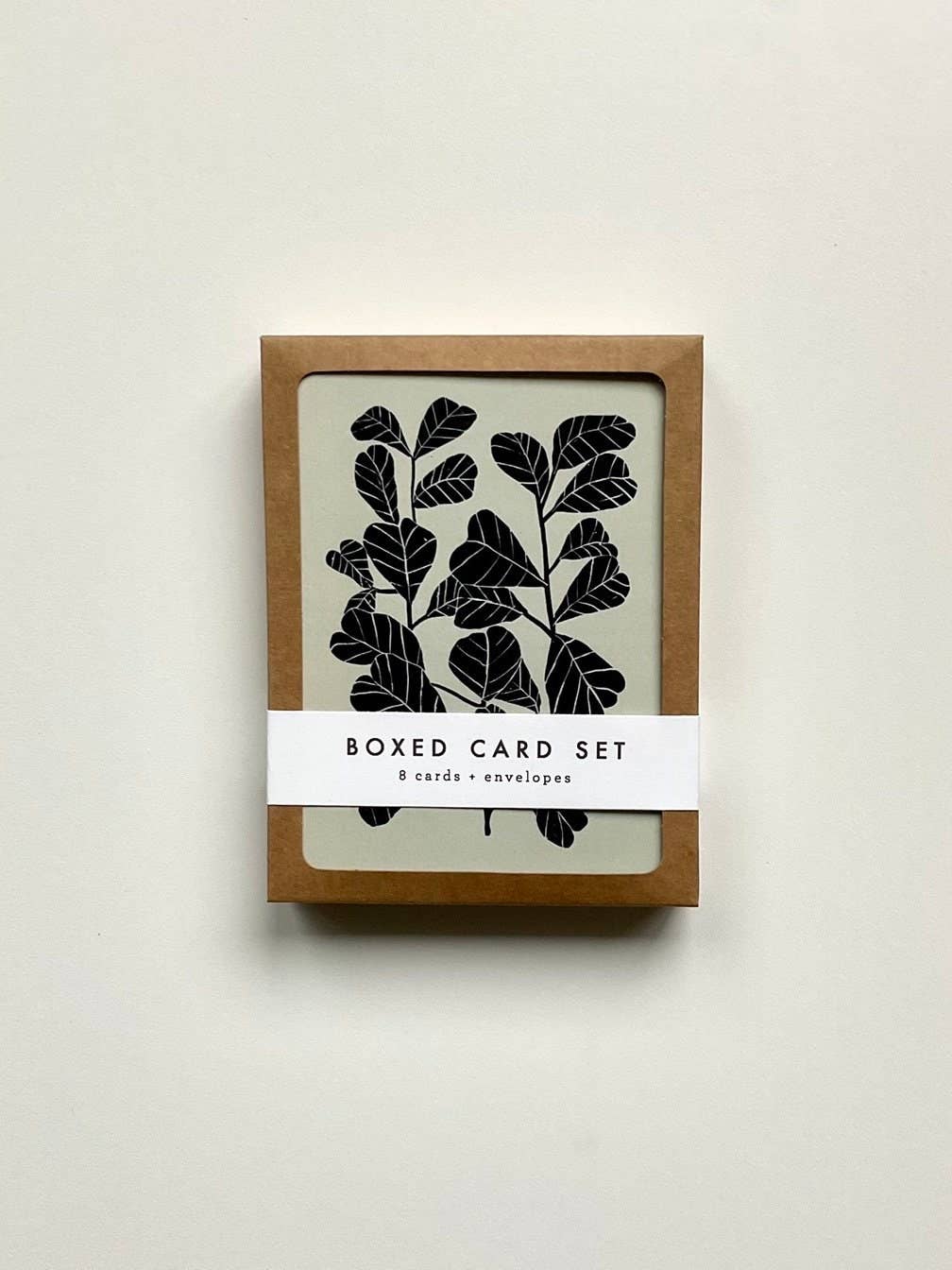 Chelsea Calkins Design - Wholesale Stationery/Notecard Set - Fiddle Fig Boxed Card Set - 8 Cards with Envelopes2