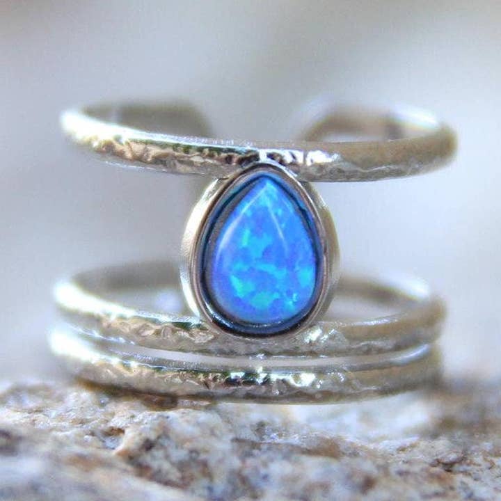 Blue Opal Ring for wholesale by Bo and Ho