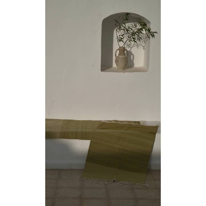 TŪNIQ - Wholesale Area Rug - Plant-Dyed Olive Rug4