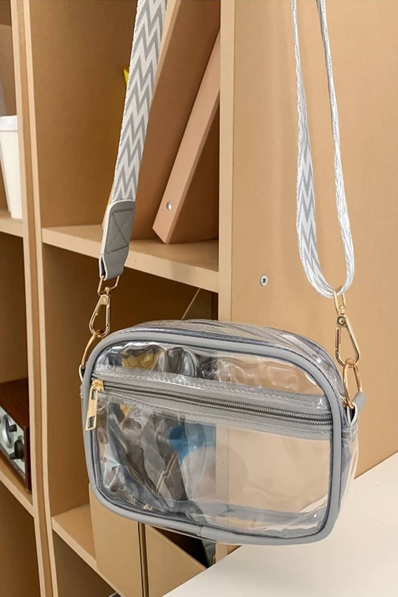 42POPS - Wholesale Crossbody Bag - Women's - `.Game Day Stadium Approved Clear Crossbody Bag22