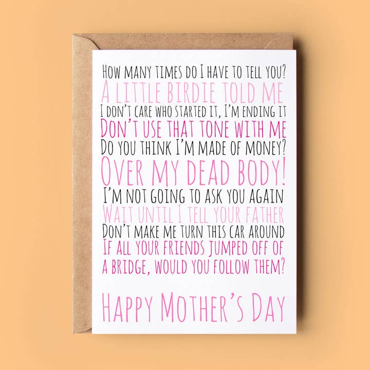 Wonky Cards - Wholesale Mother's Day Card - Irish Mammy Sayings