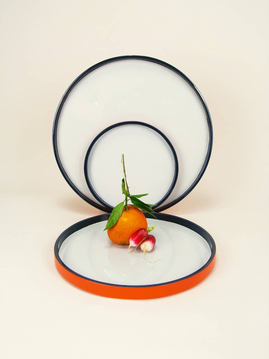 rivêt - L'Indochineur - Wholesale Decorative Tray - Lune culminante round trays (set of 3, S M L)2