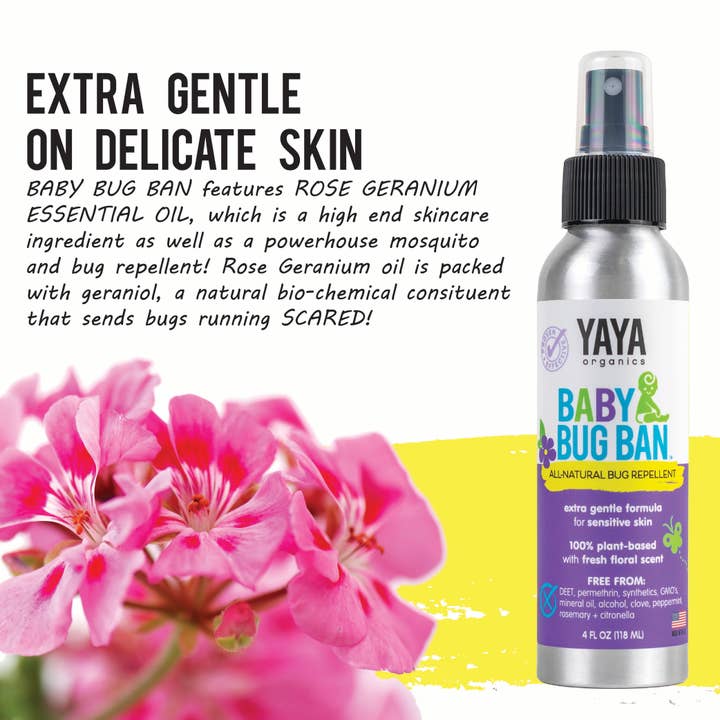 YAYA Organics - Wholesale Insect Repellent - Baby Bug Ban Repellent - 4 oz.7